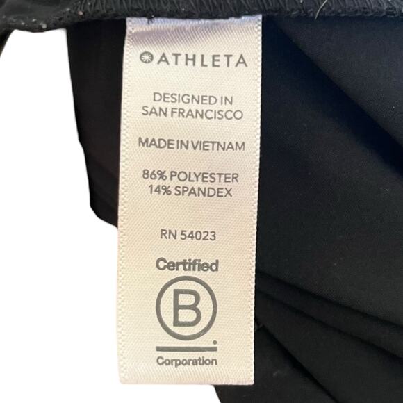 Athleta It's A Wrap Romper Wide Leg Jumpsuit Black Athletic Travel Plus Size 16 - Picture 12 of 13